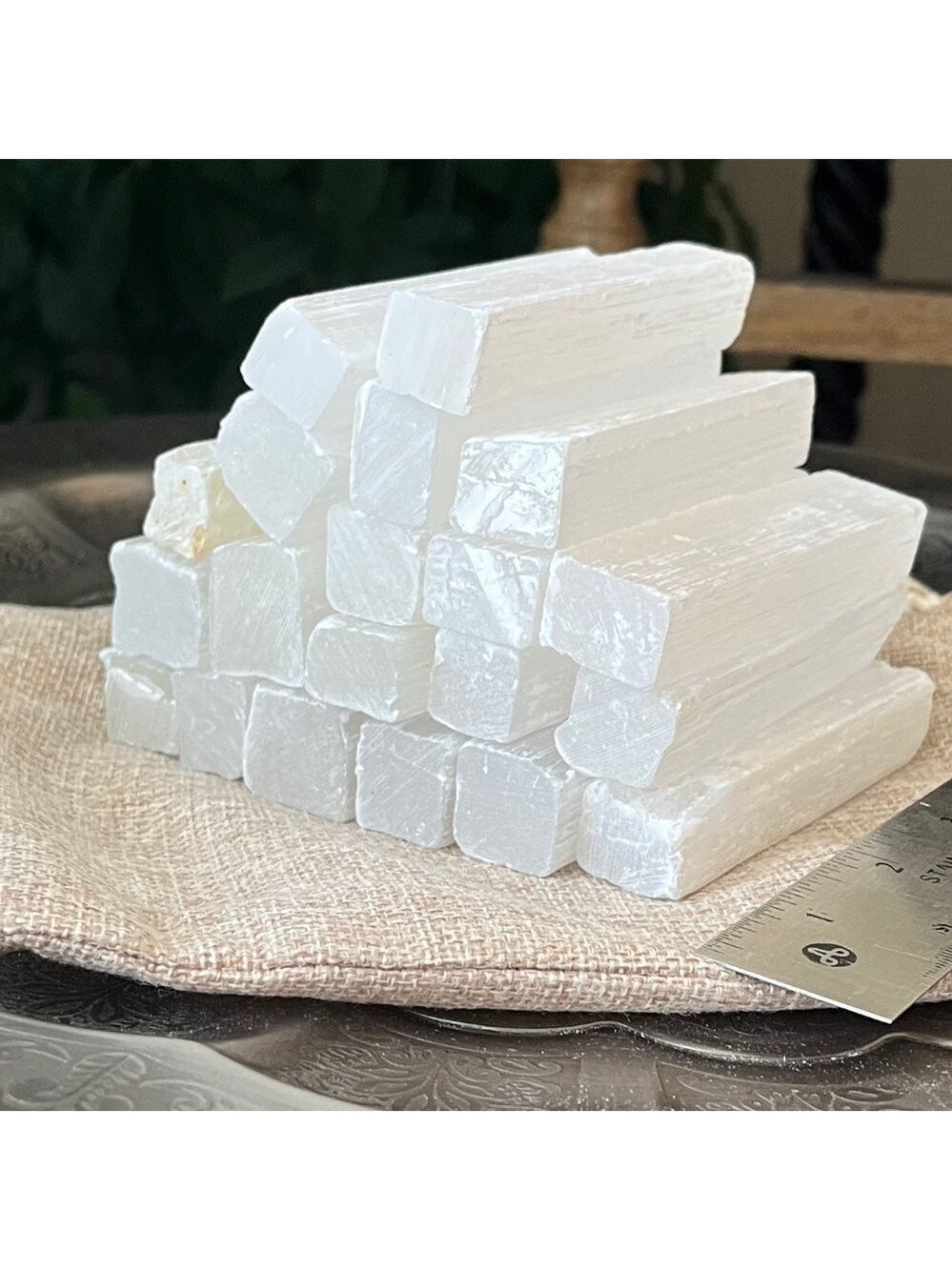 Three (3) Selenite Sticks